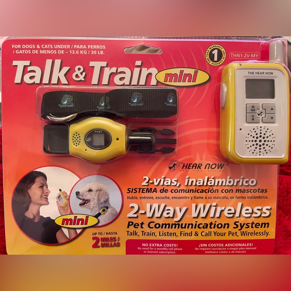 Talk & train mini 2-way wireless pet communication system